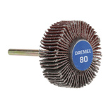 Dremel 502 Aluminium Oxide Flap Wheel, 28.6mm Diameter, P80 Grit, Coarse/Fine