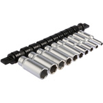 RS PRO 10 Piece Socket Set, 1/4 in Square Drive