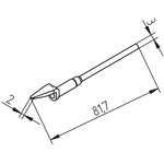 Ersa 452 Desoldering Gun Tip for use with MFR-DSI, MFR-DSX, MFR-SDI Systems & MFR-HDS Hand-piece, MFR-SDX