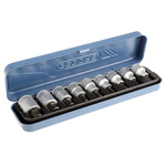 Gedore IN 19 PM 9 Piece Socket Set, 1/2 in Square Drive