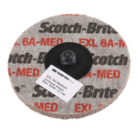 3M Roloc Scotch-Brite Aluminium Oxide Deburring & Finishing Wheel, 50.8 mm, 76.2 mm Diameter, Medium