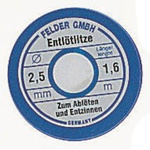 Felder Lottechnik 27.162 1.6m Desoldering Braid, Width 2.5mm