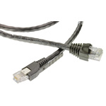 TE Connectivity Black Cat5e Cable 1m Male RJ.5/Male RJ.5