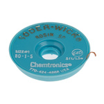 Chemtronics 1.5m Desoldering Braid, Width 0.8mm