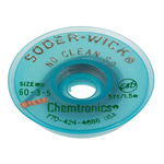 Chemtronics 1.5m No Clean Desoldering Braid, Width 2mm