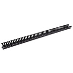Betaduct Black Slotted Panel Trunking - Open Slot, W50 mm x D50mm, L1m, PVC