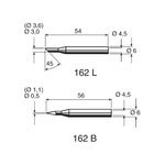Ersa 3 mm Hoof Soldering Iron Tip for use with Multitip C15, Tip 260