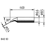 Ersa 0.4 mm Conical Soldering Iron Tip for use with Power Tool