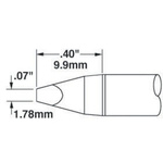 Metcal SSC 1.78 mm Chisel Soldering Iron Tip for use with MFR-H6-SSC, SP-HC1