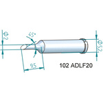 Ersa 2 mm Hoof Soldering Iron Tip for use with i-Tool