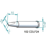 Ersa 0.8 x 2.4 mm Chisel Soldering Iron Tip for use with i-Tool