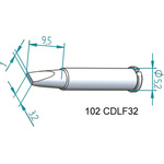 Ersa 1 x 3.2 mm Chisel Soldering Iron Tip for use with i-Tool