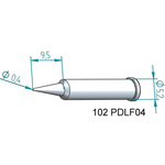 Ersa 0.4 mm Conical Soldering Iron Tip for use with i-Tool