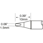 Metcal SxP 1.5 mm Chisel Soldering Iron Tip for use with MFR-H1-SC2