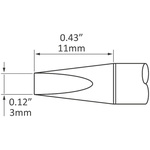 Metcal SxP 3 mm Chisel Soldering Iron Tip for use with MFR-H1-SC2