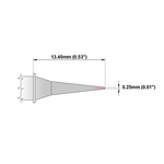 Thermaltronics 0.25 mm Micro Fine Soldering Iron Tip