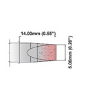 Thermaltronics 5 mm Straight Chisel Soldering Iron Tip for use with TMT-2000S-SM