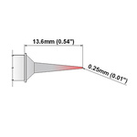 Thermaltronics 0.25 mm Micro Fine Soldering Iron Tip for use with TMT-2000S-SM
