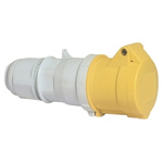 Bals IP44 Yellow Cable Mount 2P+E Industrial Power Socket, Rated At 32.0A, 110.0 V
