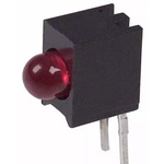 VCC 5600F1, Red Right Angle PCB LED Indicator 3mm (T-1), Through Hole 5 V
