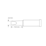 Metcal GT4-CH0032S 3.2 x 10 mm Chisel Soldering Iron Tip for use with Soldering Iron