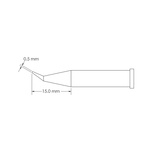 Metcal GT6-CN1505R 0.5 x 15 mm Conical Soldering Iron Tip for use with Soldering Iron