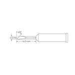 Metcal GT6-KN0025S 2.5 x 16 mm Knife Soldering Iron Tip for use with Soldering Iron