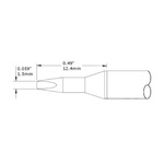 OK International CVC-7CH0015A 1.5 mm Chisel Soldering Iron Tip for use with CV-500, Metcal CV-5200, MX-500, MX-5200 and