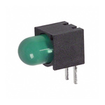 Dialight 550-2205F, Green Right Angle PCB LED Indicator 5mm (T-1 3/4), Through Hole