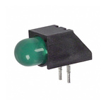 Dialight 550-5207F, Green Right Angle PCB LED Indicator 5mm (T-1 3/4), Through Hole