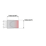 Thermaltronics 5 mm Straight Chisel Soldering Iron Tip