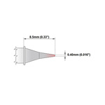 Thermaltronics 0.4 mm Conical Sharp Soldering Iron Tip