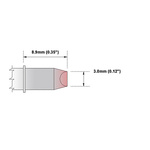 Thermaltronics 3 mm Straight Chisel Soldering Iron Tip