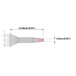 Thermaltronics 1 mm Conical Sharp Soldering Iron Tip