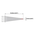 Thermaltronics 0.5 mm Conical Sharp Soldering Iron Tip