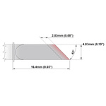 Thermaltronics 4.83 mm Straight Knife Soldering Iron Tip