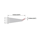 Thermaltronics 0.5 mm Bent Sharp Soldering Iron Tip