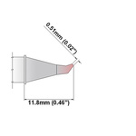 Thermaltronics 0.51 mm Bent Sharp Soldering Iron Tip