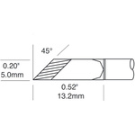 OK International STTC-1173P 5 mm Knife Soldering Iron Tip for use with Metcal MX-500, MX-5200 and MX-5200 series