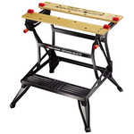Black & Decker Portable Steel Workbench, 250kg Max Load, Adjustable Height, 775mm x 740mm
