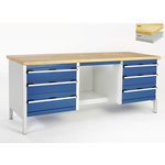 Bott Steel Workbench, 800kg Max Load, 840mm x 2000mm x 750mm