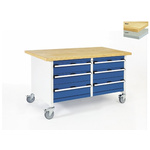 Bott Portable Steel Workbench, 300kg Max Load, 840mm x 1500mm x 750mm