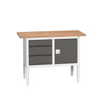 Bott Portable Steel Workbench, 75kg Max Load, Adjustable Height, 830 → 930mm x 1250mm x 600mm