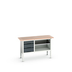 Bott Portable Steel Workbench, 75kg Max Load, Adjustable Height, 830 → 930mm x 1500mm x 600mm