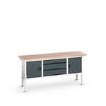 Bott Portable Steel Workbench, 75kg Max Load, Adjustable Height, 830 → 930mm x 2000mm x 600mm