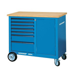 Gedore 1504 Portable Steel Workbench, 500 (Mobile) kg, 1000 (Static) kg Max Load, 985mm x 1100mm x 550mm