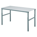 RS PRO Workbench, 300kg Max Load, Adjustable Height, 650 → 900mm x 1800mm x 700mm