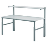 RS PRO Workbench, 300kg Max Load, Adjustable Height, 650 → 900 mm, 1080 → 1550 mm x 1800mm x 700mm