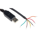 FTDI Chip, 3.3 V TTL Wire End USB to UART Cable - TTL-232R-3V3-WE