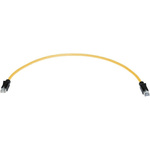 HARTING Yellow Cat6 Cable U/FTP PVC Male RJ45/Male RJ45, Terminated, 1.5m